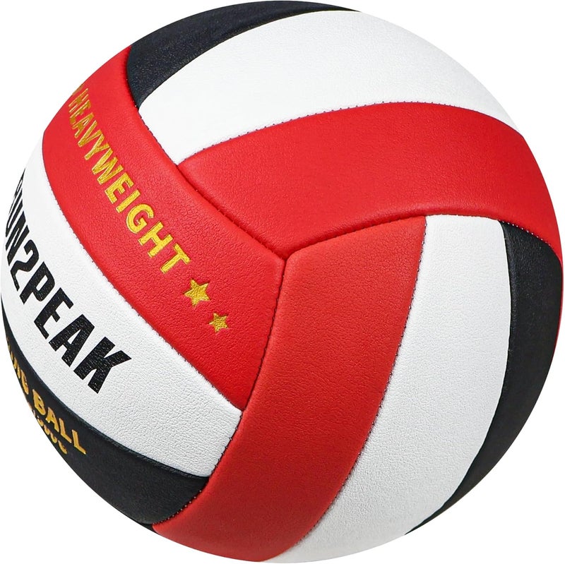 RUN2PEAK Setter Training Volleyball Official Size 5 Volleyballs Heavy Weight Ball PU Practice Volley Balls for Indoor Rebounder Equipment Setters Weighted Volleyball Setting Trainer - Image 3